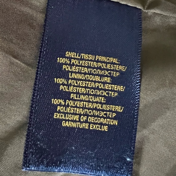 POLO Ralph Lauren Boys Barn Jacket. Size 4. Hunter Green. Brown Corduroy Collar. - Picture 4 of 4